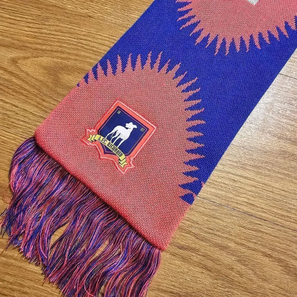 Nike A.F.C. Richmond Ted Lasso Scarf Football Is Life Swoosh Blue Red Logo New